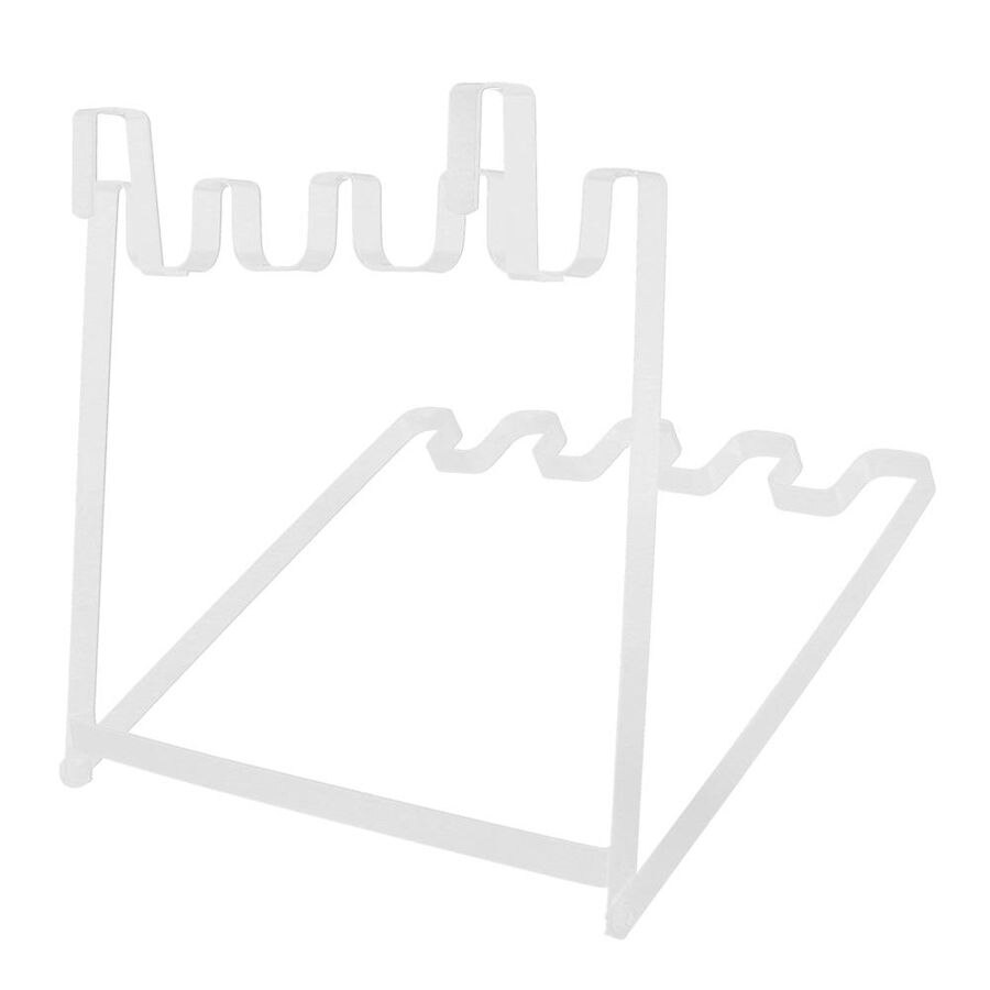 Hangable kitchen home door back cabinet trash can bracket garbage bag hanging storage rack