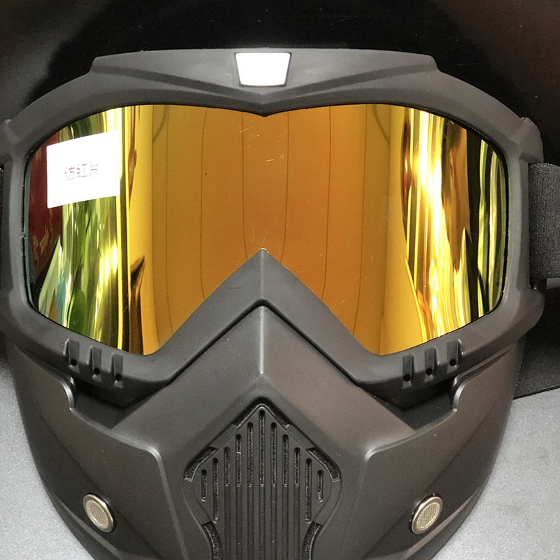 Ridebriller anti-tåkemaske langrenn motorsykkel øyebeskyttelse vernebriller anti vind termisk hjelm: Rød ingen anti dugg