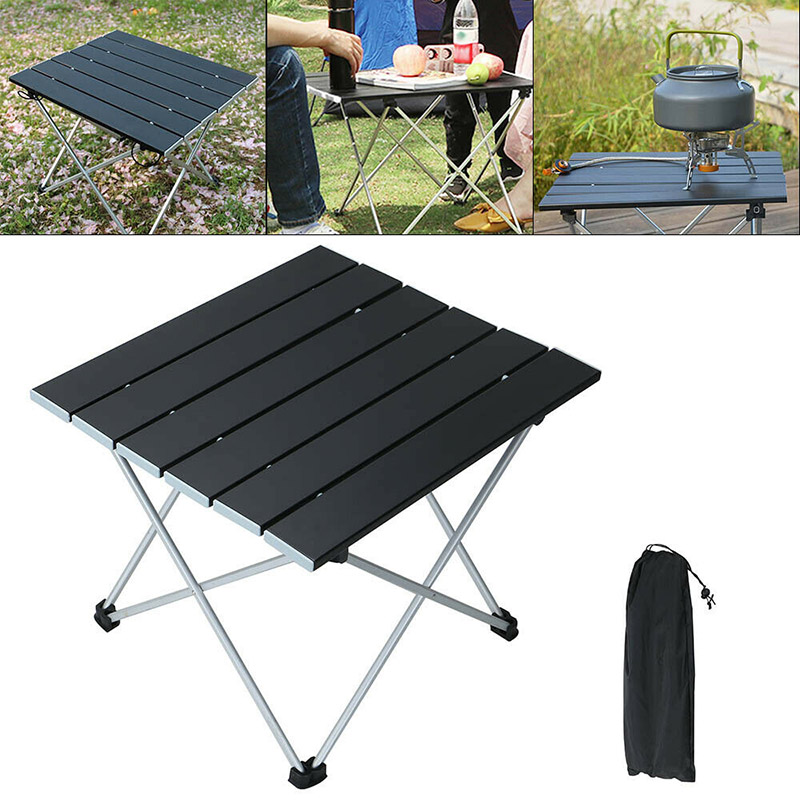 Foldbart campingbord antiskridende fødder praktisk stabilt og sikkert egnet til picnic camping vandreture og andre udendørs aktiviteter