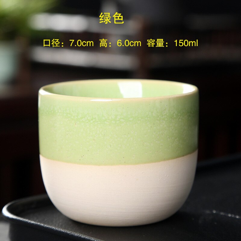1Pcs Keramische Kopje Thee Oven Change China Porselein Kung Fu Kopjes Aardewerk Drinkware Servies Water Mok Voor: E-150ml