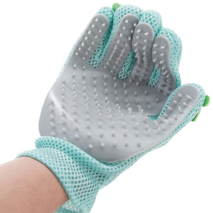 Kat Hond Grooming Borstel Kam Pet Grooming Handschoen Hair Remover Borstels Bad Deshedding Massage Handschoenen voor Pet Accessoires Supply