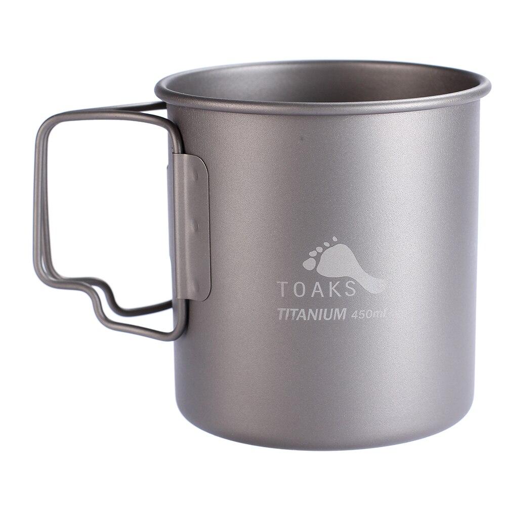 Toaks Titanium Cup Portable Camping Mug Outdoor Picnic Water Cup 450ml 15.3OZ