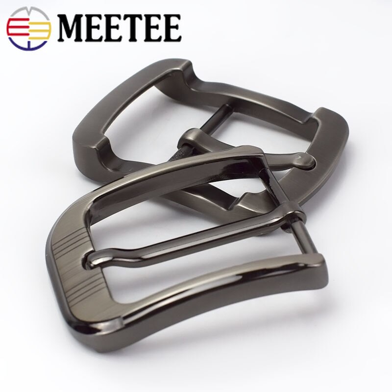 Meetee-hebillas de cinturón con pasador de Metal para hombre y mujer, hebillas de cinturón de 35/40mm, para manualidades de cuero, accesorios de decoración para Vaqueros, 1/2/5 Uds.