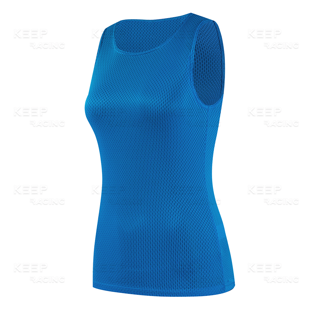 Camiseta de ciclismo con capas Base para mujer, chaleco azul de secado rápido, camiseta interior rosa transpirable, chaleco elástico, camisetas para bicicleta de carretera: L / Gris