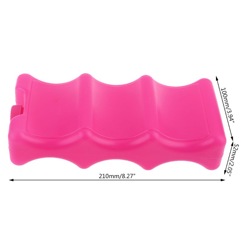Bloques de hielo reutilizables, 600ml, paquete de hielo, enfriador, almacenamiento de leche para bolsa refrigeradora Y4QA