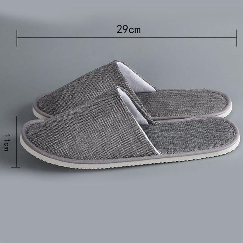 Wegwerp Slippers Hotel Schoonheidssalon Kamer Linnen Slippers Wasbaar Non-Slip Comfortabele Paar Reizen Slippers Mannen Slippers