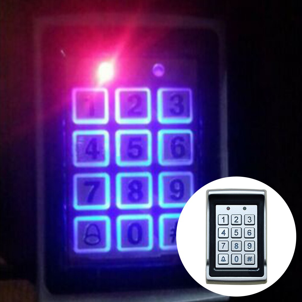 Toegangscontrole Waterdichte Elektronische Thuis Deur Entry Veiligheid Bescherming Kaart Wachtwoord Toetsenbord Led Backlight Digitale Aluminiumlegering
