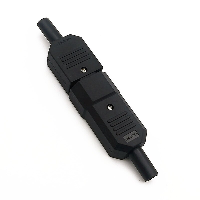 IEC320 C14 C13 Electrical AC Socket 3 Female Male Inlet Plug Connector 3pin Socket Mount: c