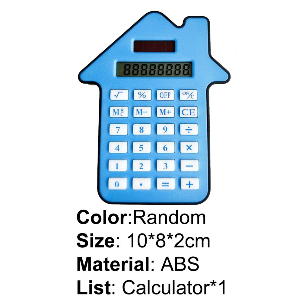 Calculator LCD Display High Accuracy ABS Dual Power Handheld Calculator Large and Sensitive Button Durable Portable for Home