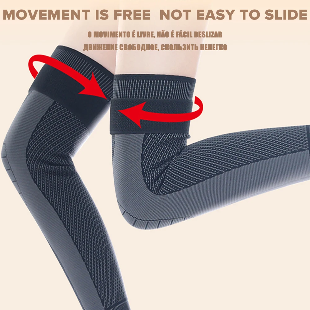 1 par de rodilleras de soporte de rodilla de fitness alargadas vendaje Rodilleras de compresión deportiva de nailon elástico para baloncesto para correr baloncesto rodillas cálidas