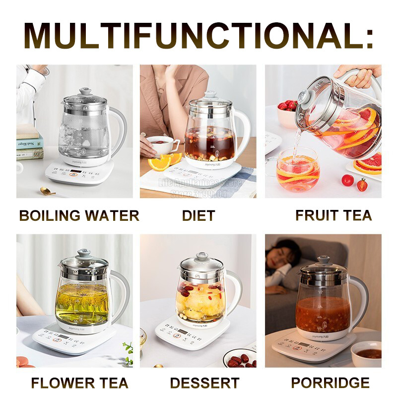 Joyoung Electric Kettle Multifunctional Health Preserving Pot 1.5L 800W Fast Boiling Water Boiler Cooking Porridge Flower Tea