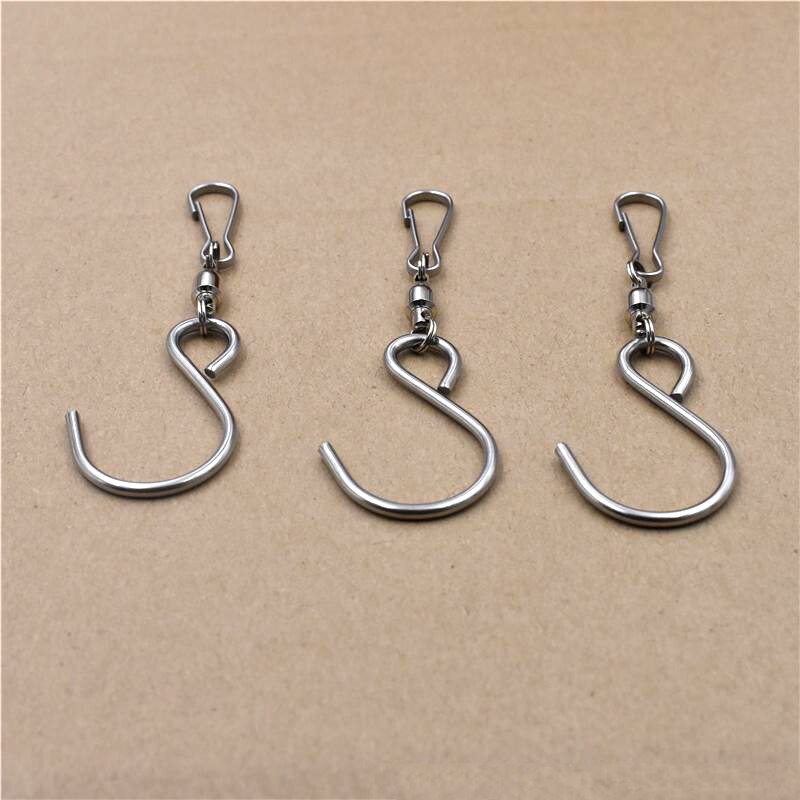 10/5/1Pcs Swivel Hooks Clips Stainless Steel S Hooks Smooth Spinning For Hanging Wind Spinners Wind Chimes Crystal Party Supply