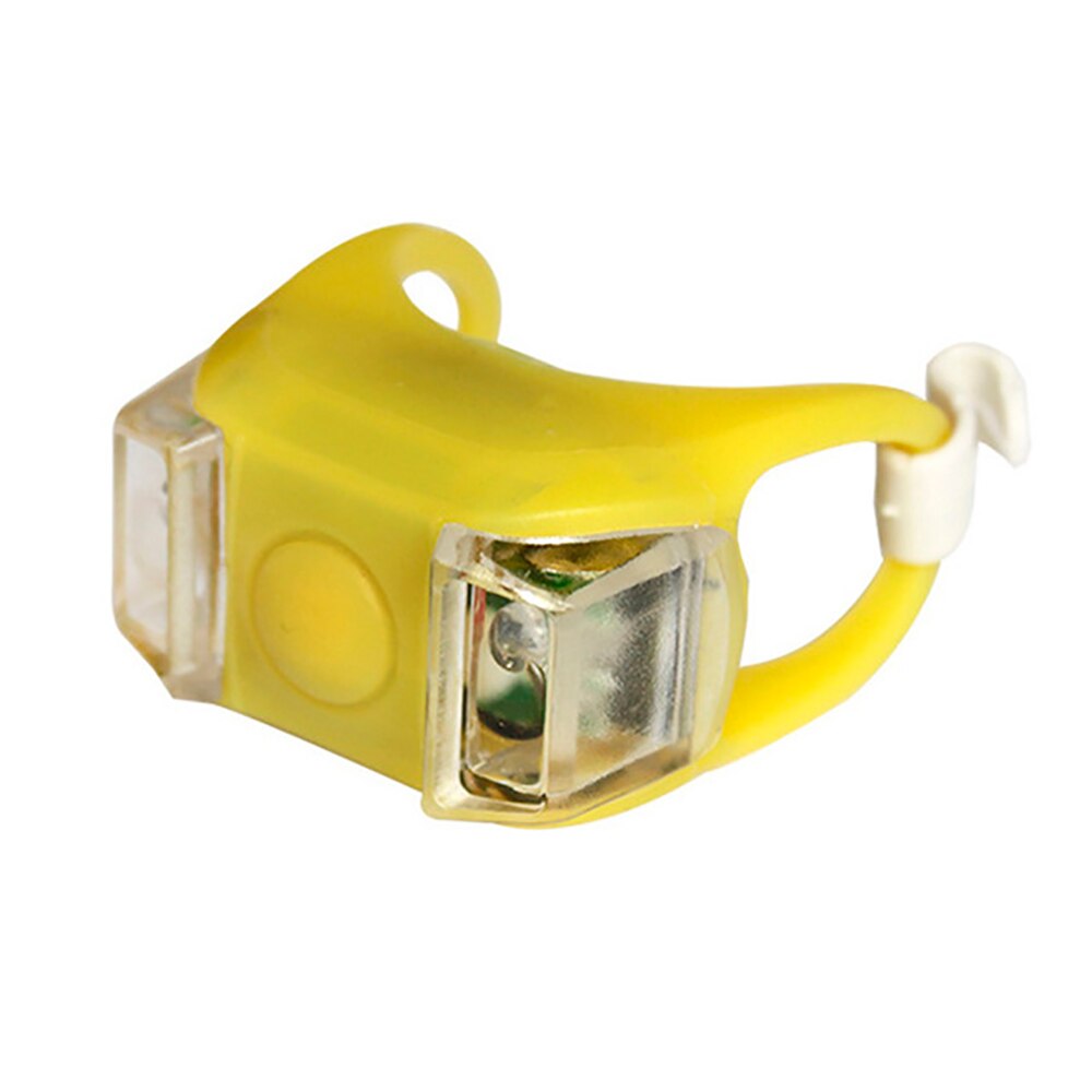 Waterdichte Fiets Licht, Siliconen Achterlicht, Dual Led Licht, Voor En Achter Led Lampen: Yellow - yellow LED