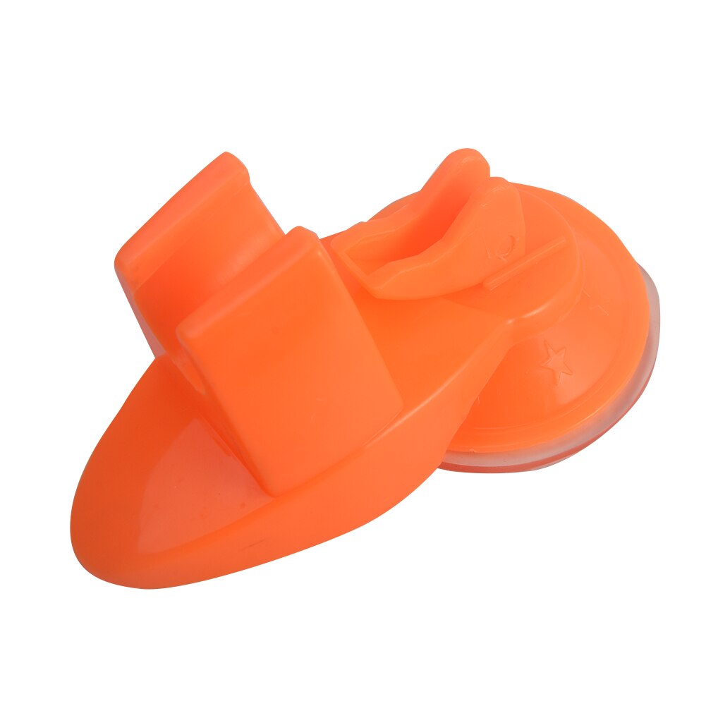 Strong Attachable Shower Head Holder Movable Bracket Powerful Suction Type Bathroom Seat Chuck Holder Shower Fixed Bracket: orange