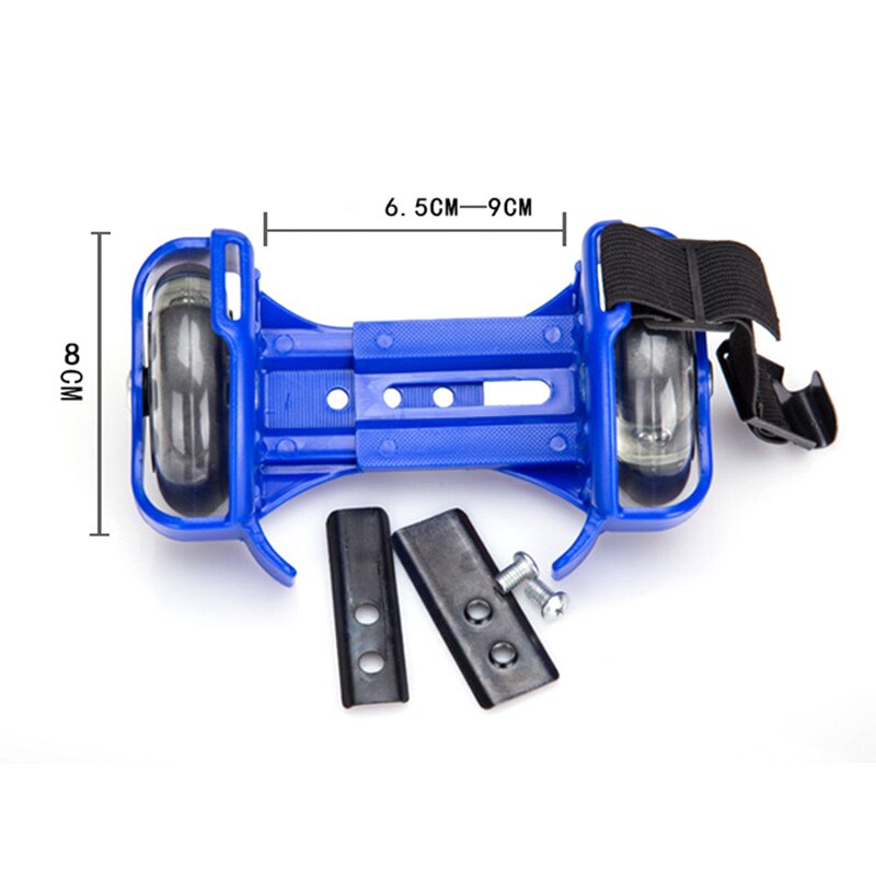 1 Pair Flashing Roller Skating Shoes Whirlwind Pulley Flash Wheel Heel Roller Adjustable Simply Roller Skating Shoes for kids