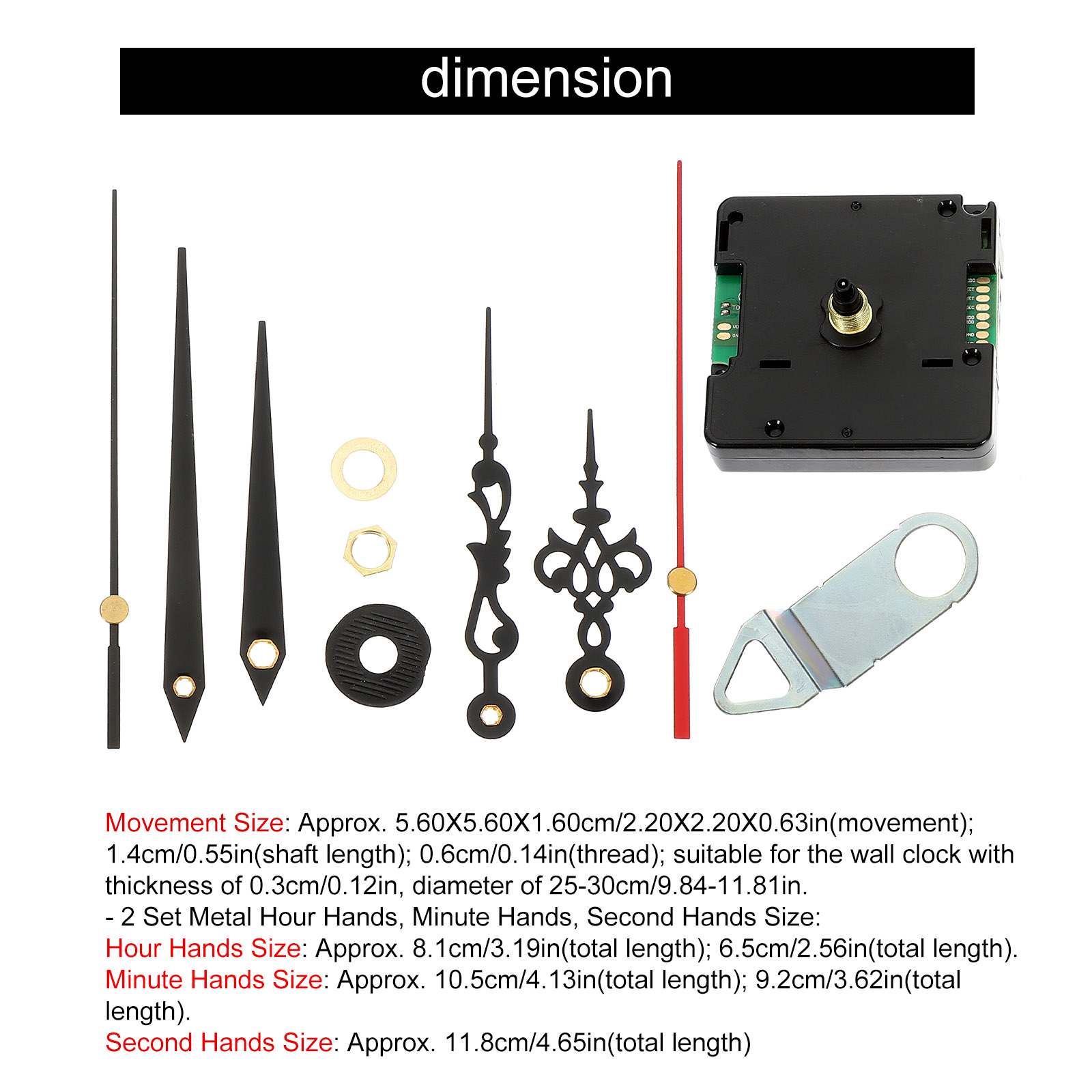 Funkgesteuertes Uhrwerk DCF77 Silent Wall Mechanism Ersatzteile Automatische Zeiteinstellung DIY Reparatur Hoch