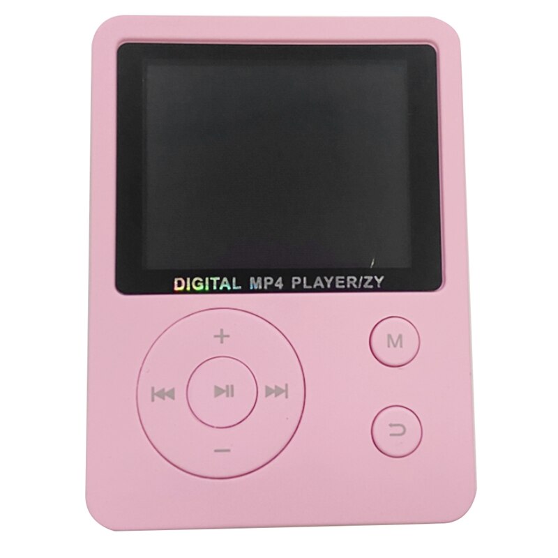 MP4 Player, 3.5 mm Headphone Port,Radio Music Playback Device 1.8 Inch TFT Screen: Pink