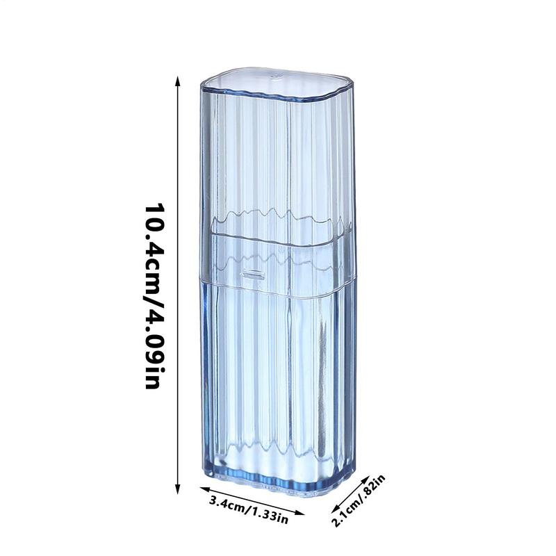 Wattestäbchen Glas Wattestäbchen Halfter Wattestäbchen Spender mit Deckel Kunststoff Ohr Stock Tupfer Halfter Badezimmer Vorratsgläser