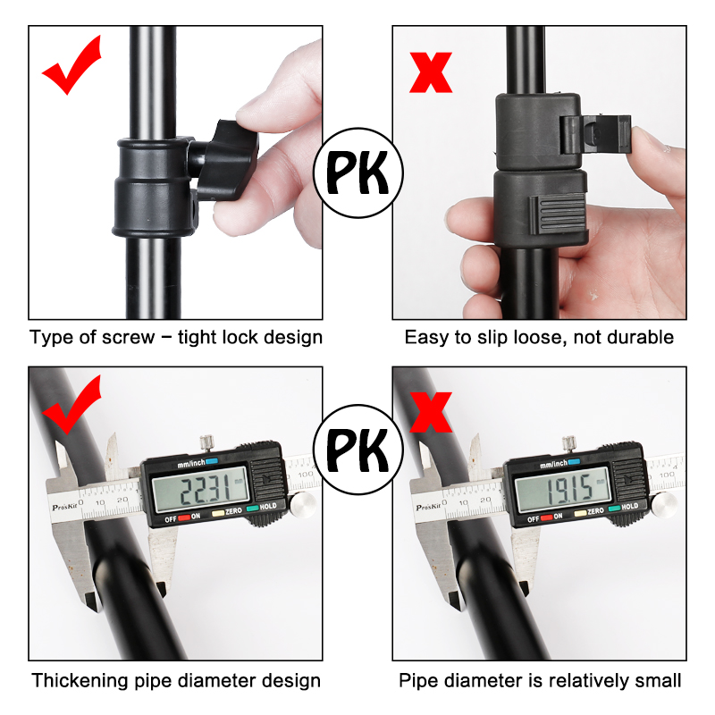 Suporte de fundo de metal em formato de t, estrutura de apoio para vários tamanhos para fotografia e estúdio de vídeo, tela verde cromakey