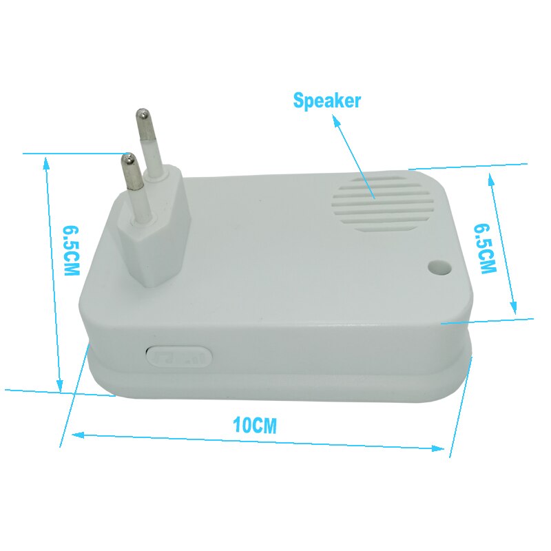 AC Power Wireless Door Bell Remote Control Chime Kit Flashing LED Light Loud Speaker Home Hotel Digital Smart Musical