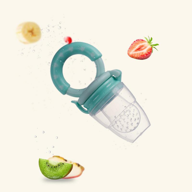 Newborn baby pacifier Fresh Food Nibbler Silicone Infant baby fruit pacifier Feeder Toddler Dummy Feeding Pacifier Nipple Tetine: blueM