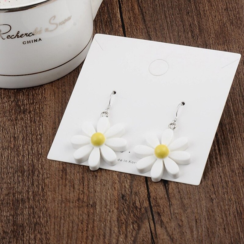 Koreaanse Stijl Daisy Bloem Oorbellen Leuke Acryl Zonnebloem Oorbellen Dangle Voor Vrouwen Meisjes Mooie Zomer Sieraden Brincos