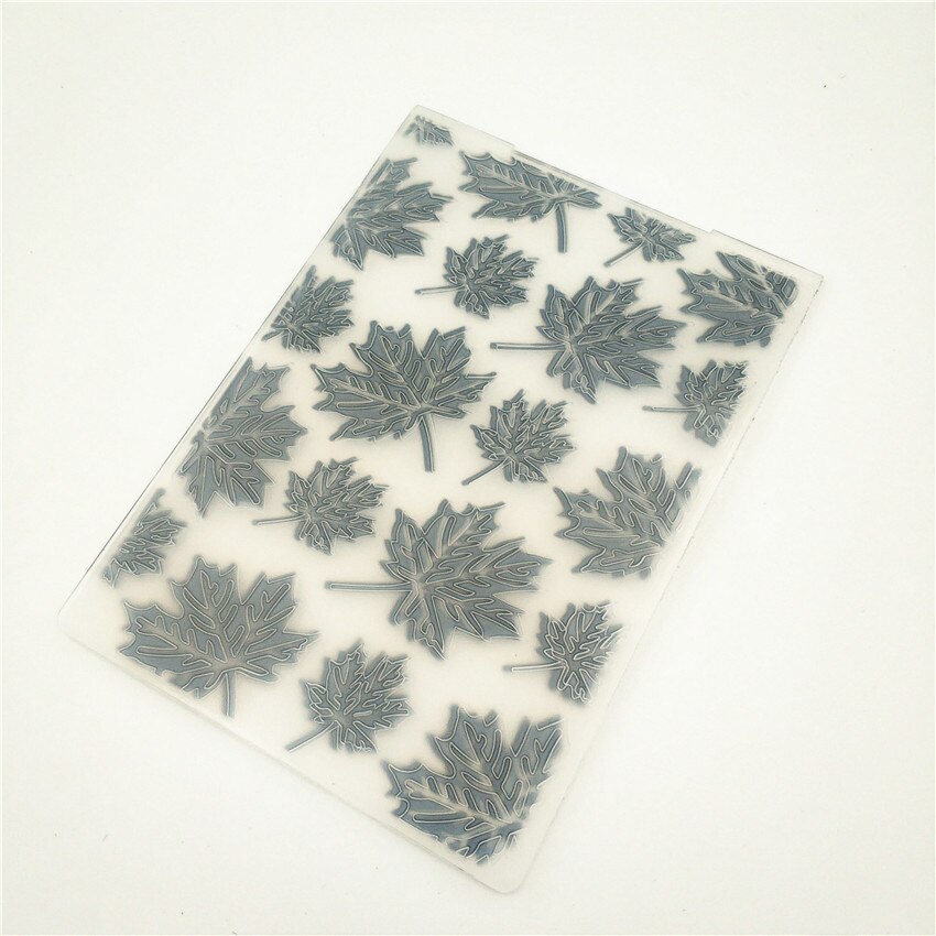 10.5x14.5cm maple leaf Embossing folders Plastic bump Scrapbooking DIY Template Fondant indentation Cake Photo Album Card Make