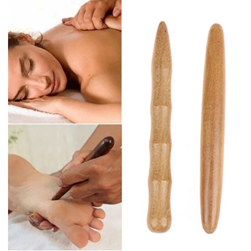 Tissu profond Fascia Point de déclenchement libération auto pied corps Massage outils longue en bois Spa Muscle rouleau bâton Cellulite Blaster