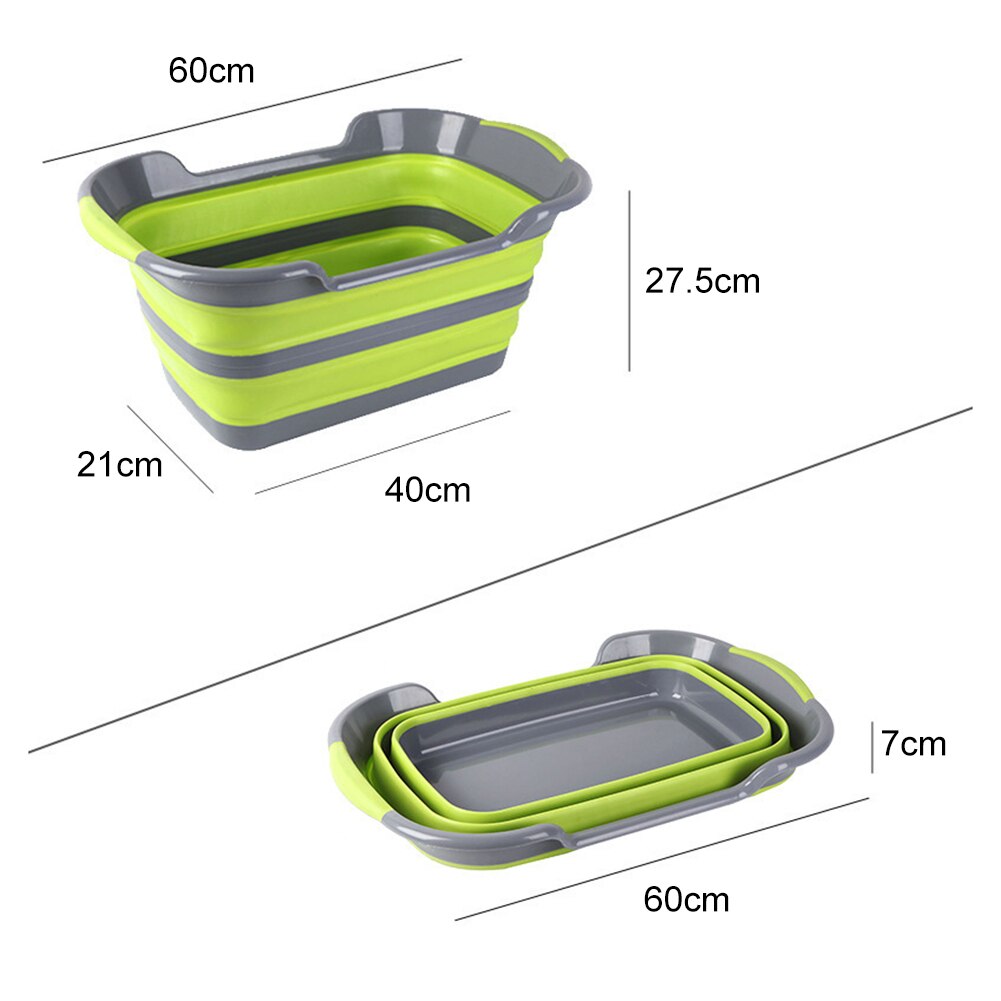 Folding Baby Shower Bathtub Portable Silicone Pet Dog Bath Tubs Accessories Collapsible Laundry Storage Basket Safety Security