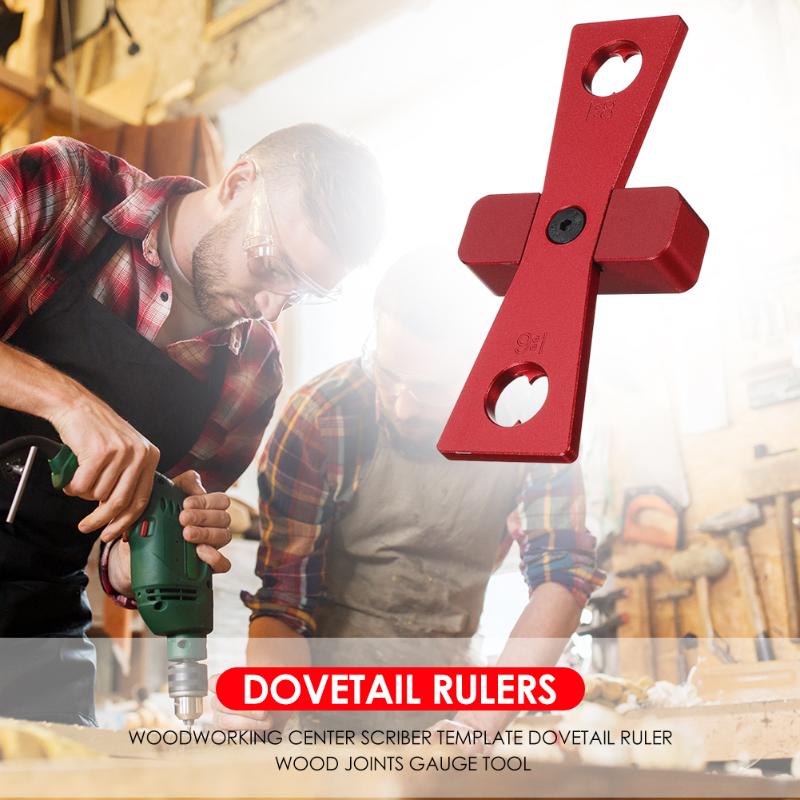 Plastic Gauge Profile Copy Gauge Copier Woodworking Tool Center Scriber Template Dovetail Ruler Wood Joints Gauge Tool
