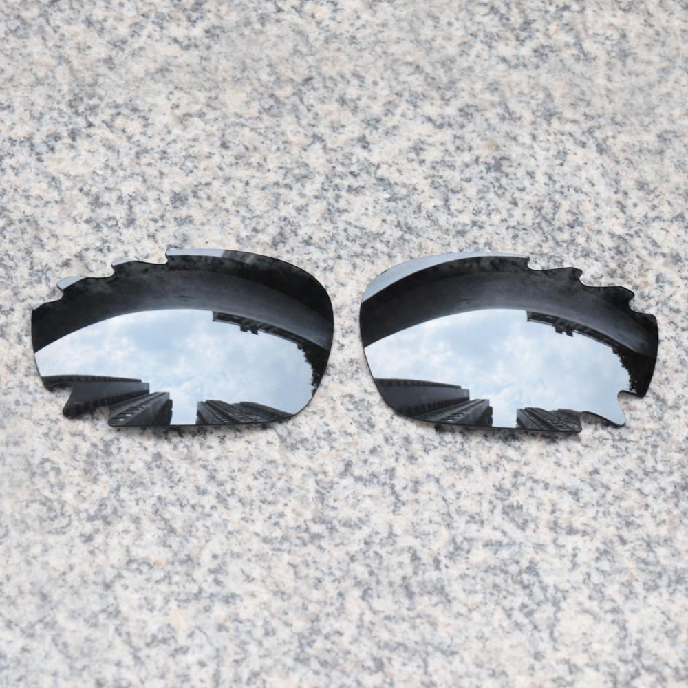 Eos polariserede forbedrede erstatningslinser til oakley jawbone ventilerede solbriller - sort krom polariseret spejl