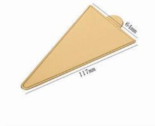 100pcs Gold Paper Cake Board Cupcake Dessert Displays Tray Wedding Birthday Pastry Pad Decorating Tools: triangle 6.5cm