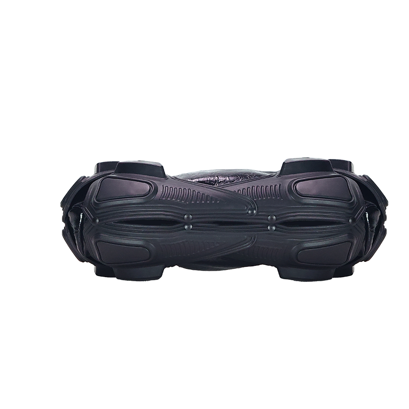 Zomerse metallic leren handtas hobo tas zilver/zwart/felroze schoudertas