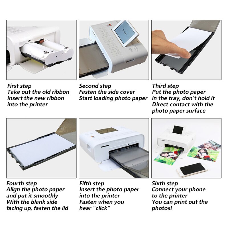 1 Pack 6 Zoll Foto Papier Für Kanon Selphy CP Serie CP800 CP810 CP820 CP900 CP910 CP1200 CP1300 CP1000 Foto drucker