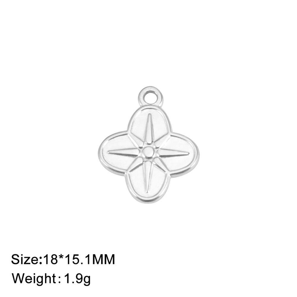 5 stks/partij Zeester Liefde Harten Bedels Voor Handgemaakte Sieraden Diy Rvs Kettingen Armbanden Hangers Accessoires: Roze