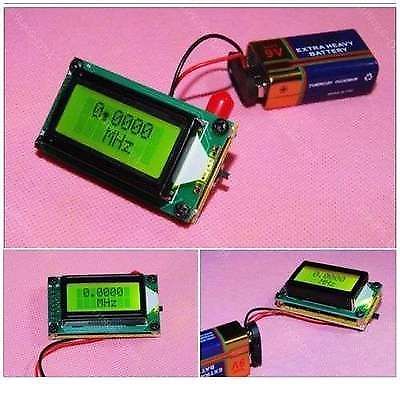 High Precision 1-500MHz Frequency Counter METER + Antenna for Ham Radio Hobbist