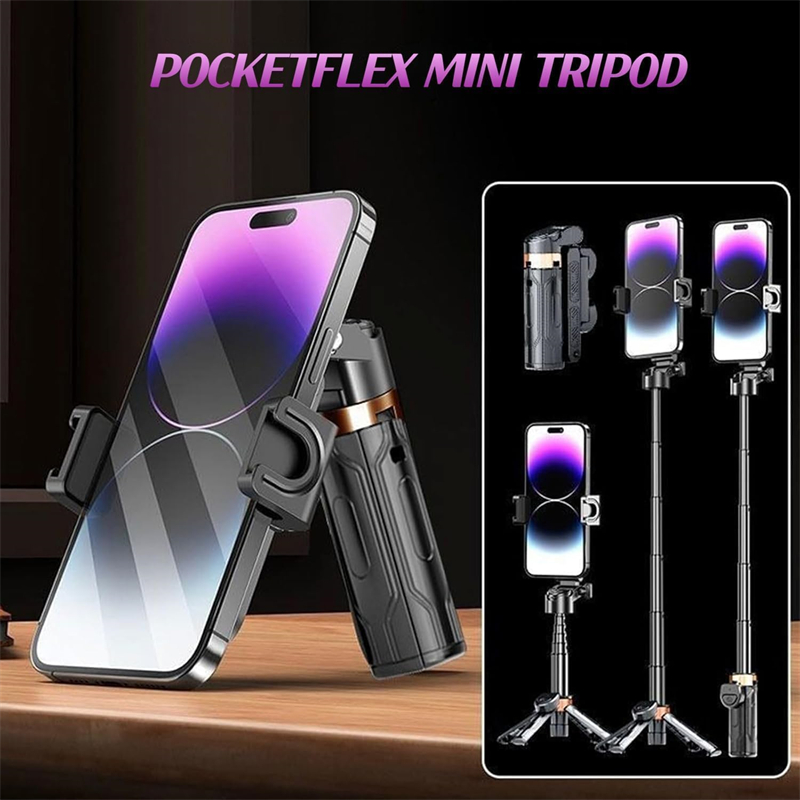 Pocket Flexible Portable Mini Bluetooth Selfie Stick Telescopic Multifunctional Tripod Stand for IPhone Android Phone Monopod