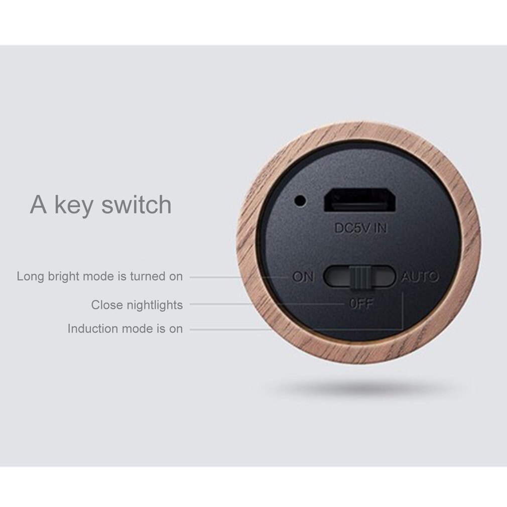 Wireless LED Door Lock Light Auto Sensor Motion Detector Lamp Kitchen Stairway Intelligent Wall Night Warm Light USB Recharge