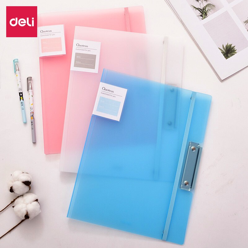 Deli 2PCS Test Paper Filing Production Folder student Multi-Function Storage paper A3/A4 Report Document Contract File Folder