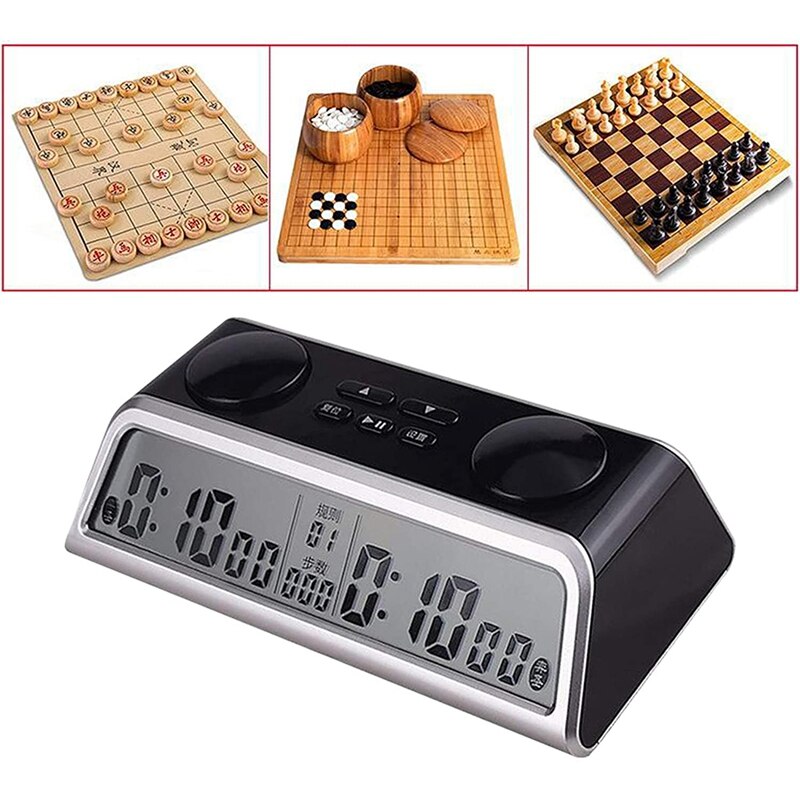 Clock Go Chess Clock Timer Game Chess Clock Shutdown Upgrade Voice Type Material Abs Electronic Clock