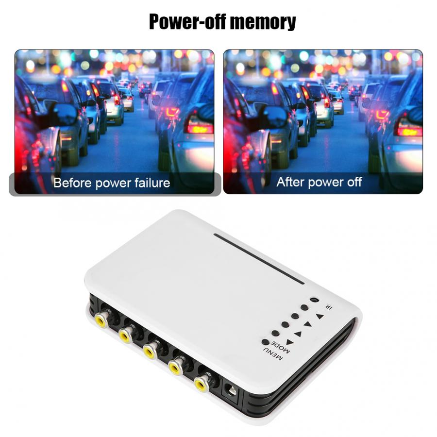 CCTV Video Splitter Umschalter Kamera Prozessor System Bausatz 4 Kanal Mit BNC Adapter Video mischer