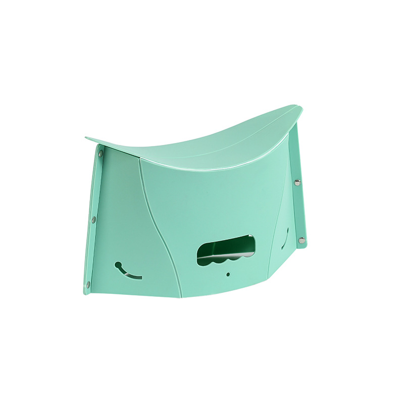 Folding Chair Plastic Portable Folding Stool Outdoor Chairs Portable Stool for Camping Storage Stool Storage Stool: light green
