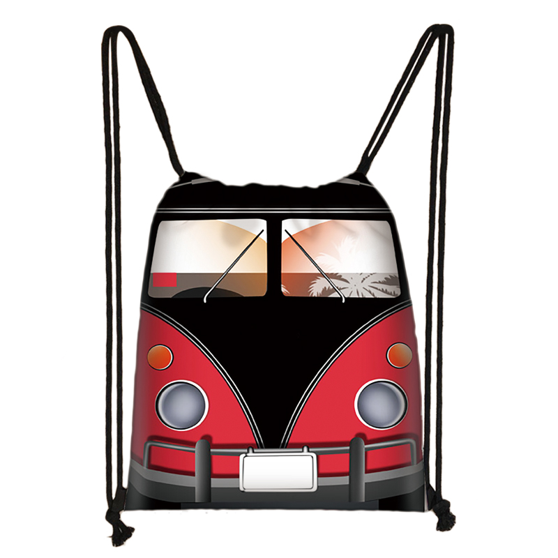 Kühlen Auto/Lieferwagen druck kordelzug tasche frauen männer reisetaschen Teenager Rucksack damen lagerung taschen freundlicher bookbag: skdsaiche03