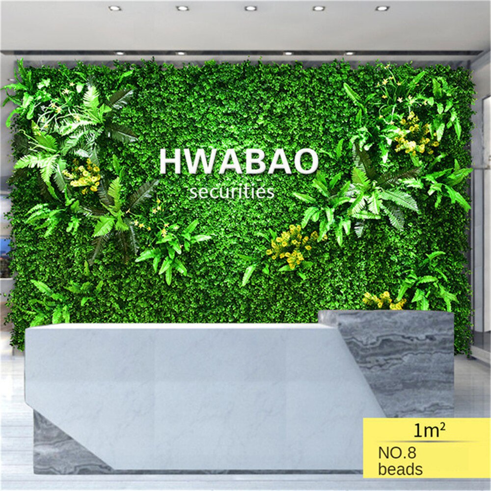 B-LIFE gazon artificiel faux gazon tapis épais synthétique gazon tapis intérieur extérieur jardin pelouse paysage décoration plantes mur: P 8