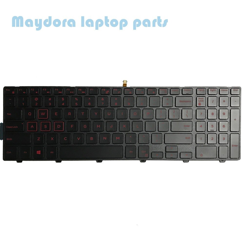 For Dell Inspiron 15 5551 5552 5555 5558 5559 Gaming 15 7559 7558 7552 7553 5577 keyboard US layout with red backlit keyboard