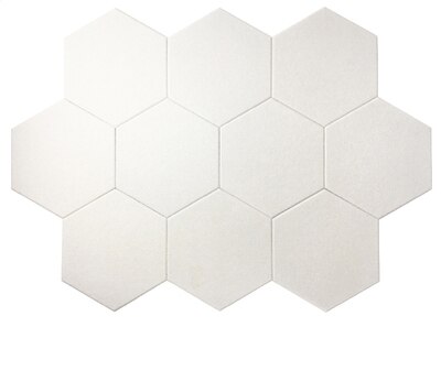 10 stk filt hexagon bokstav oppslagstavle fotodisplay gjør-det-selv-kunst hjemmekontorplanlegger planleggingstavle veggdekorasjon memoholder: Hvit