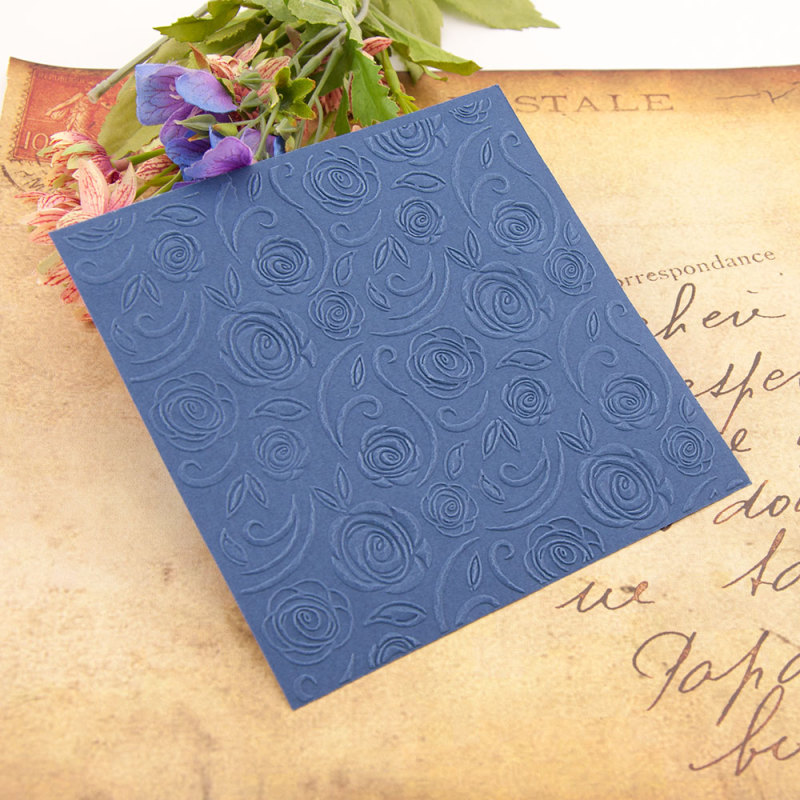 Rose Flower Plastic Embossing Folders Paper Cards Template Scrapbooking Craft Card Making DIY Photo Album Wedding Decor