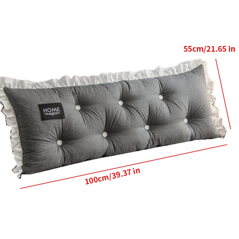 100Cm Grote Lange Lezen Kussen Bed Kussen Rugleuning Kussen Grote Sofa Taille Kussen Slaapkamer Kussen Voor Tatami Dubbele Bed