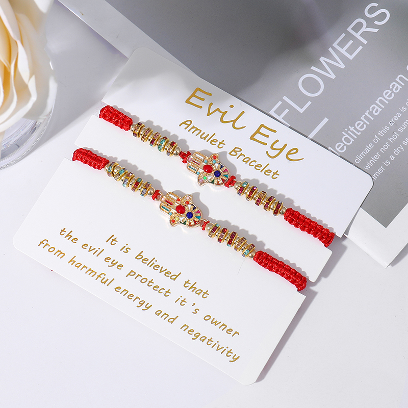 Pulseras turcas contra el mal de ojo para hombres y mujeres, tobillera trenzada de amistad, de protección hecho a mano, joyería de deseo de la suerte, 2-3 piezas por juego