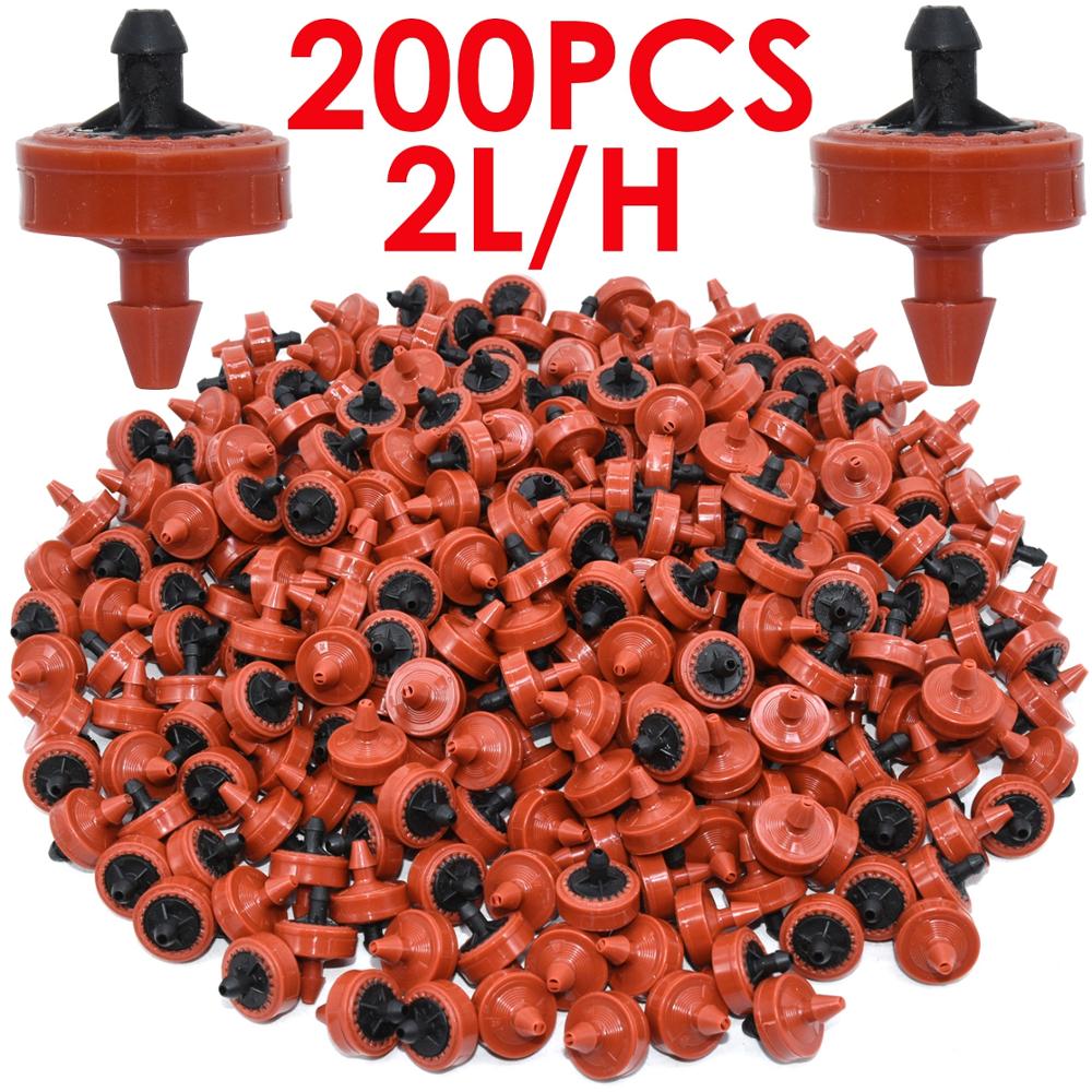 SPRYCLE 200X Tuin 2L 4L 8L Drukcompenserende Emitter Regulator Druppelirrigatie Vaste Stroom Druppelaar 4/7mm Slang Kas: WHITE